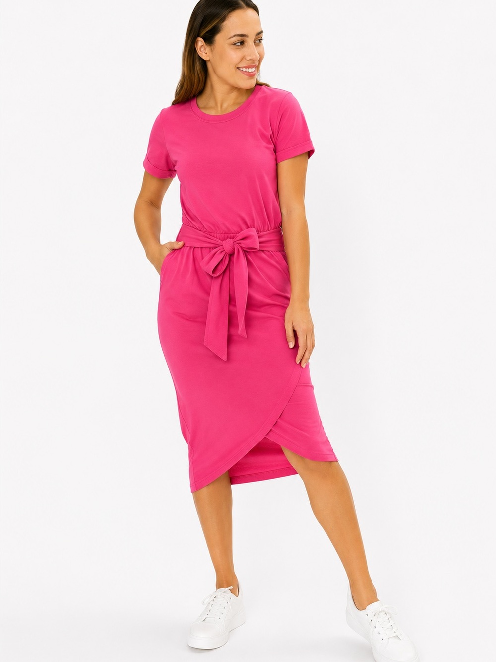 Smash + Tess Rebecca Wrap Dress sz S Raspberry Color